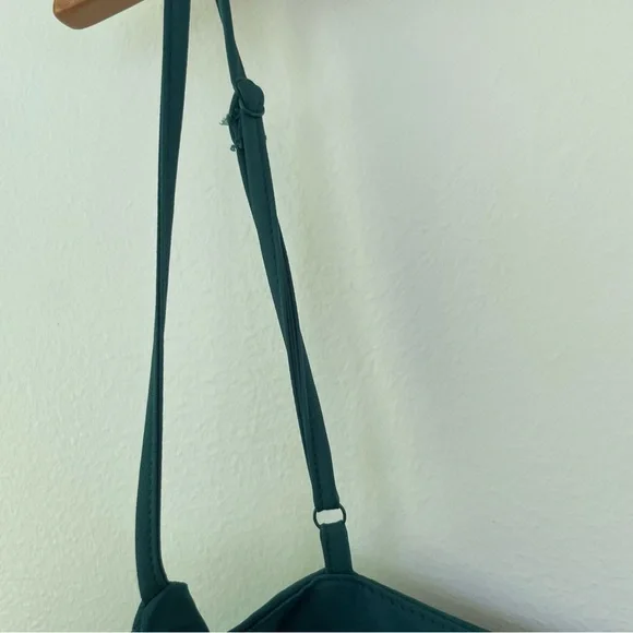 A New Day Emerald Green Midi Satin Slip Dress M Medium Adjustable Straps - Picture 8 of 10